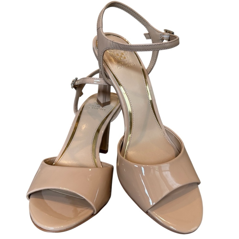Vince Camuto Laliah Patent Leather Ankle Strap Sandal Size 9.5